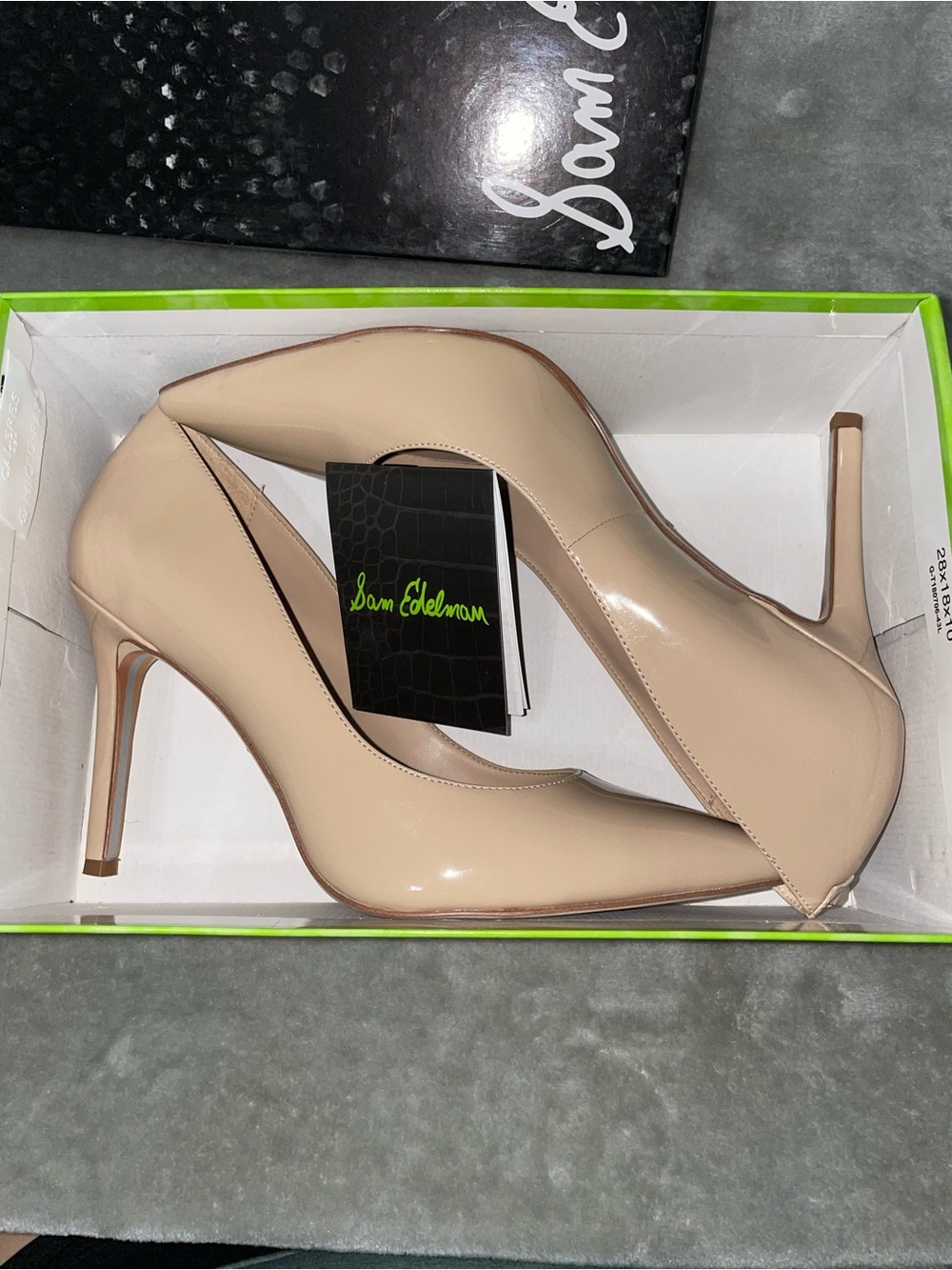 Sam Edelman Hazel Nude Pointed Toe Pumps Classic Stiletto Heels Size 9 With Box - Picture 10 of 11